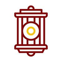 lantern icon duocolor red style ramadan illustration vector element and symbol perfect.