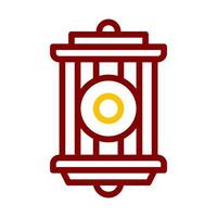 lantern icon duocolor red style ramadan illustration vector element and symbol perfect.