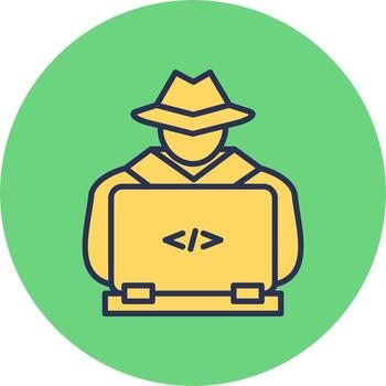 icono de vector de hacker