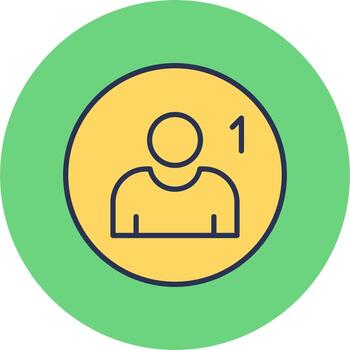 icono de vector de seguidor