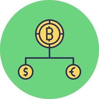 Divide Currency Vector Icon