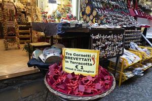 NAPLES, ITALY - FEBRUARY 1 2020 - old town street San gregorio Armeni photo