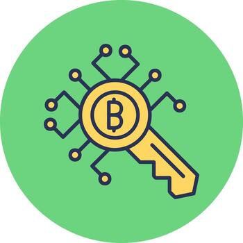 Encryption Key Vector Icon