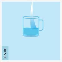 glass mineral icon vector