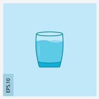 glass mineral icon vector