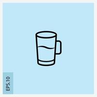 vaso mineral icono vector