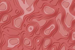 Red abstract paper cut template background vector