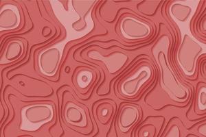 Red abstract paper cut template background vector