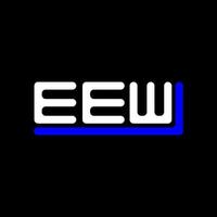 EEW letter logo creative design with vector graphic, EEW simple and modern logo.