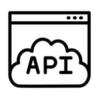 Api Icon Design vector