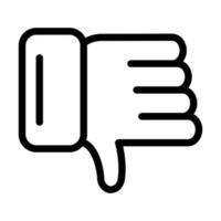 Thumbs Down Icon Design vector