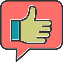 Thumbs Up Vector Icon