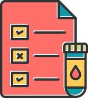 Medical Test Report Vector Icon