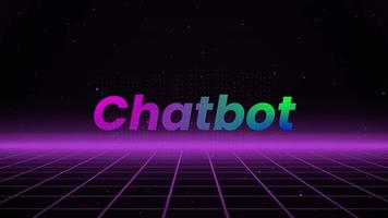 Chatbot tekst animatie achtergrond v1.1 video