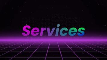 Services Text Animation Background V1.1 video