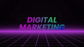 Digital Marketing Text Animation Background V1.1 video