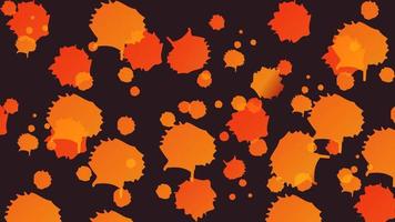 splash pattern with orange and yellow on black background. abstract, texture and colorful concept. used for background, banner, backdrop or wallpaper vector