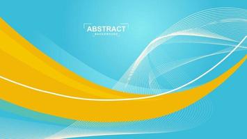 Blue and yellow gradient modern background. vector