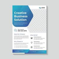 Corporate business multipurpose flyer template design. business solution template. vector