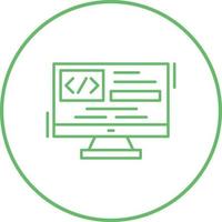 icono de vector de codificación