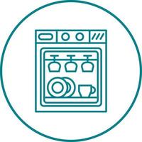 Dishwasher Vector Icon