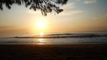 Sonnenaufgang beim tropisch Strand video