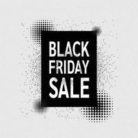 Black Friday Sale on abstract  background lettering with halftone effect. Creative background for business artwor, Sale and Discount. vector