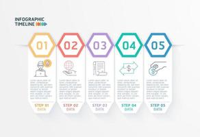 Infographic timeline diagram template. vector