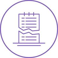 Corrupted List Vector Icon