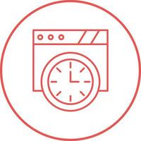 Wall Clock Vector Icon