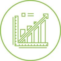 Line Graph Vector Icon