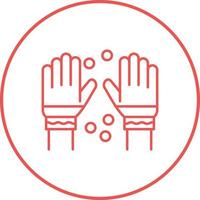 Winter Gloves Vector Icon