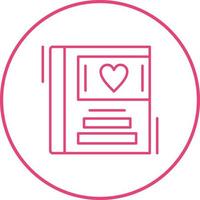 Wedding Album Vector Icon