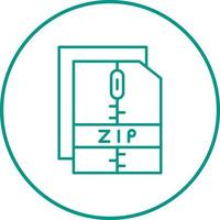 icono de vector de archivo zip