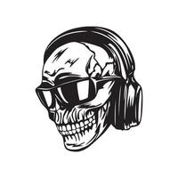 Free vector skull in vintage  vector eps