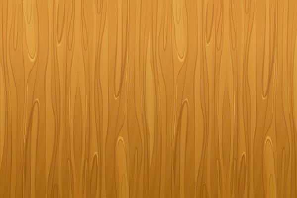Wooden material, textured surface wood comic background in cartoon style. Wall, panel for game, ui design. Vector illustration