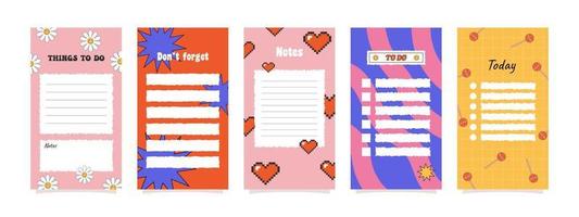 To do lists stories vector