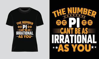 paquete de diseño de camisetas del día pi. camiseta pi. diseño de camisetas de matemáticas. gráficos vectoriales del día pi vector