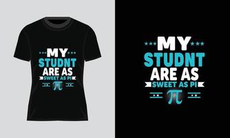 paquete de diseño de camisetas del día pi. camiseta pi. diseño de camisetas de matemáticas. gráficos vectoriales del día pi vector