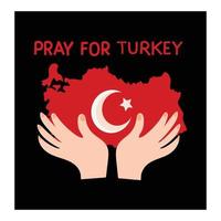 Pray for turkey vector