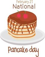 national pancake day Vector illustration.