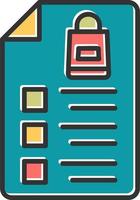 Shopping List Vector Icon