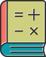 Math Book Vector Icon