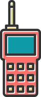 icono de vector de walkie-talkie