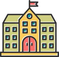 University Building Vector Icon