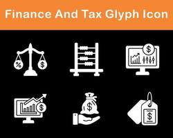 Finance And Tax Vector Icon Set