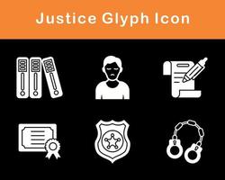 Justice Vector Icon Set