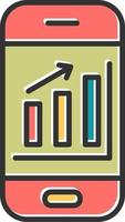 Mobile Analytics Vector Icon