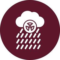 icono de vector de lluvia ácida