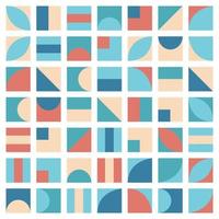 Abstract square geometric pattern. Modern colorful background. vector